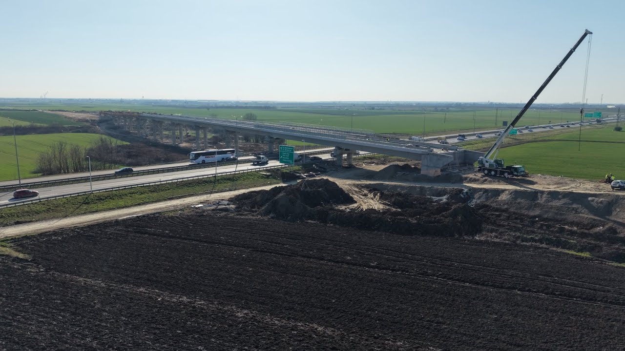 Nadvožnjak nove pruge od Zemun Polja do aerodroma, nacionalnog stadiona i EXPO-a - drob sninak