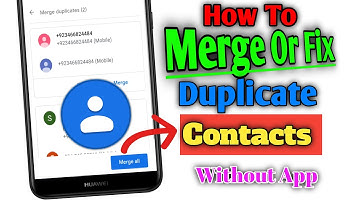 How To Merge Duplicate Contacts In Android/iPhone Device | Delete Duplicate Contacts Without App