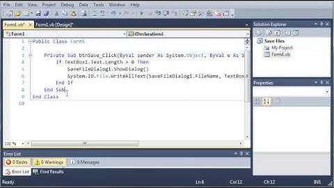 Visual Basic Tutorial   130   SaveFileDialog   YouTube