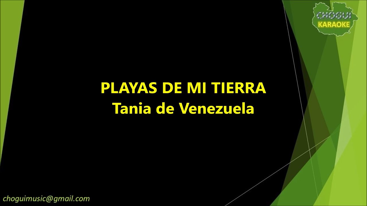 Tania de Venezuela - Playas de mi tierra (Karaoke/Pista)