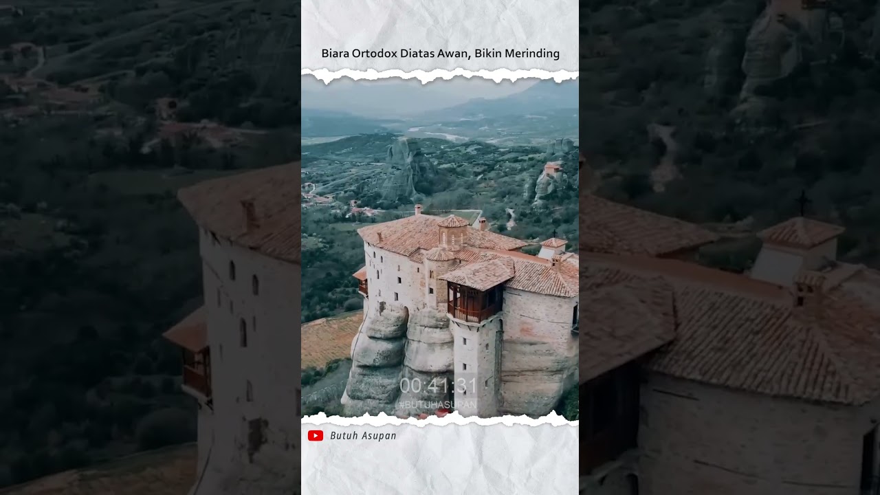 Kompleks Biara Tertinggi Yang Dibangun Diatas Tebih Yang Memukau 