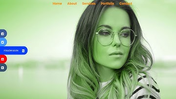 Fixed Social Media Sidebar design using HTML CSS