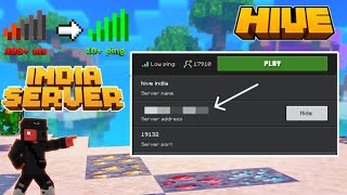 How to get low ping in mcpe HIVE(hindi) | New hive india region.