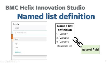 How to optimize data entry by using named list definition in BMC Helix Innovation Studio