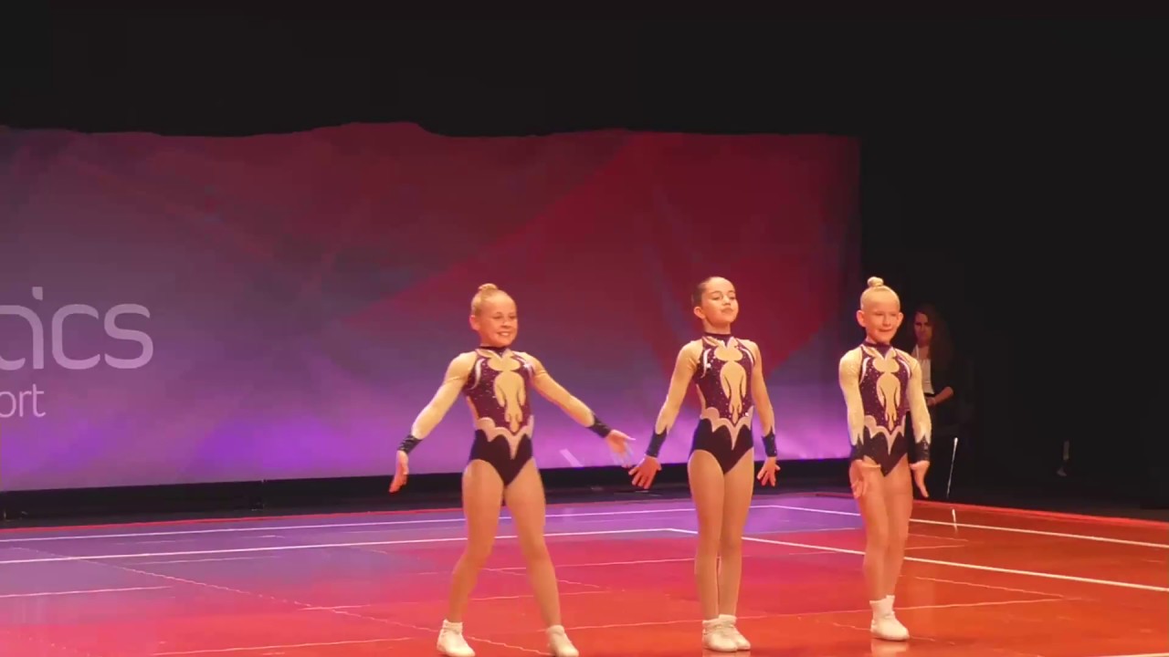 Jasmine Dight, Lyla Briffitt, Seren Jones Aerobic British Championships and NAC Cup 2017