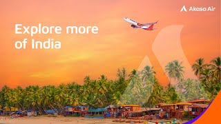 Visit Cities in West India with Akasa Air. Flights to Mumbai, Goa, Pune, & Ahmedabad