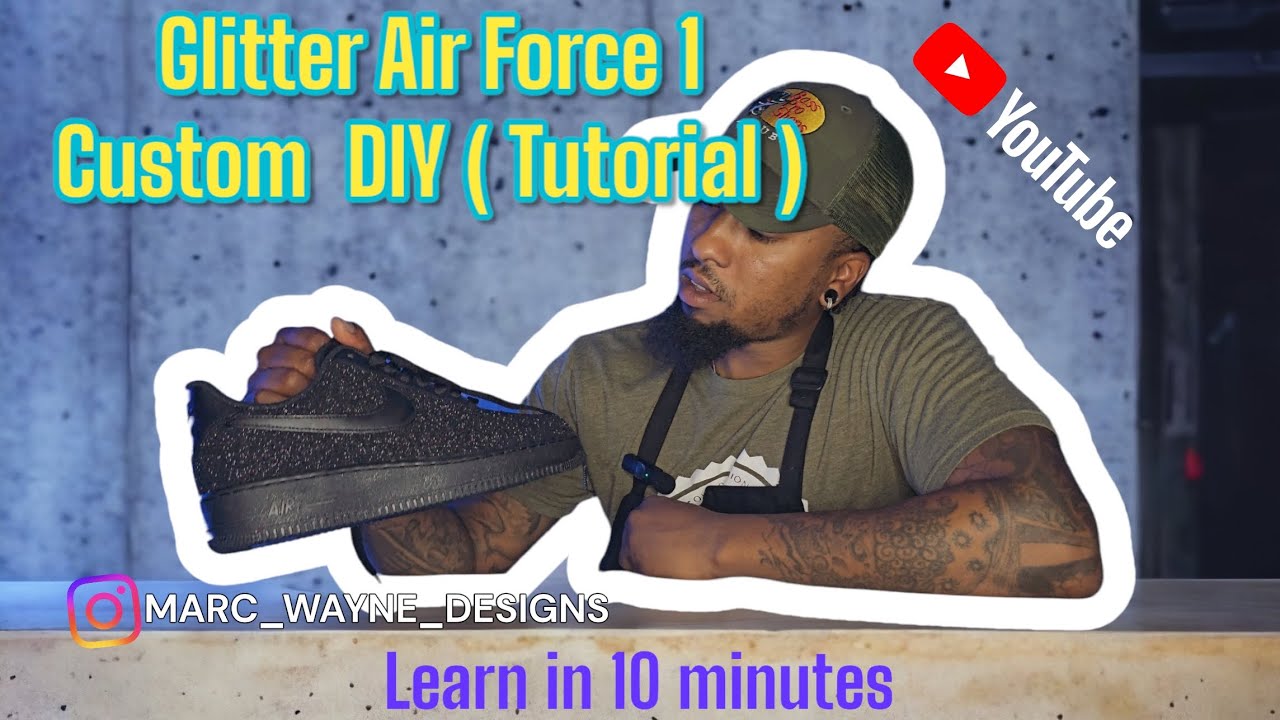 How To Customize Black Air Force 1's! 🎨👟 (EASY) 