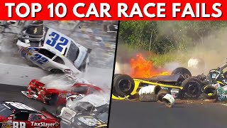 Top 10 RACE CAR Fails - Motor Racing Accidents!