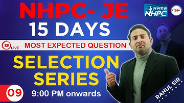 NHPC JE 2022 Selection Series I IC ENGINE AND RAC | NHPC Preparation 2022 by Rahul Sir