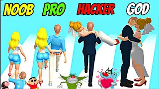 NOOB vs PRO vs HACKER vs GOD In Bestie Breakup Game || Oggy, Jack, Shinchan, Bob || Dadplay yt
