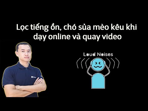 Phần mềm lọc tiếng ồn, chó sủa mèo kêu khi dạy online và quay video