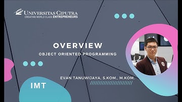 Overview Mata Kuliah Pemrograman Berbasis Objek | Object Oriented Programming