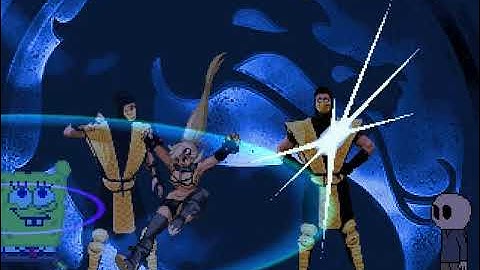 MUGEN Request: Spongebob V2 & Scorpion MK2 Vs Phil Eggtree & Yoko