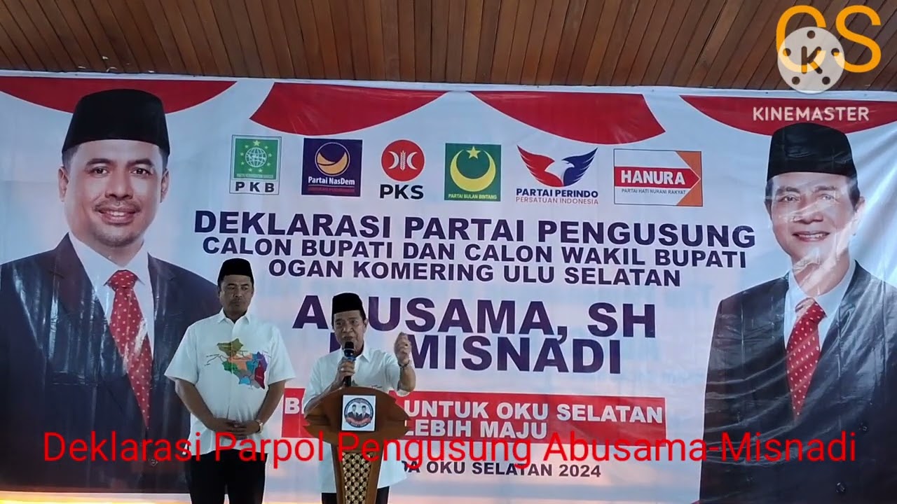 deklarasi partai pengusung  bacakada Abusama Misnadi periode 2024-2029