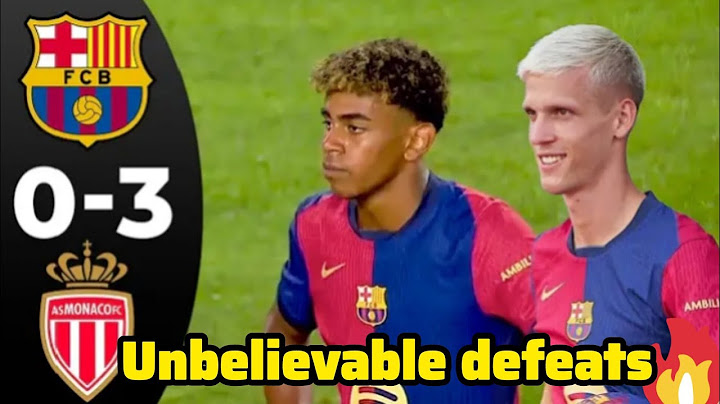 Unbelievable | barcelona vs monaco 0-3 all extended highlights