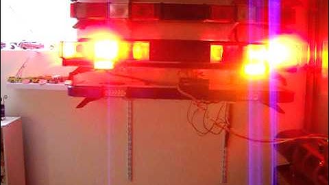 Whelen Advantedge Lightbar. RARE video