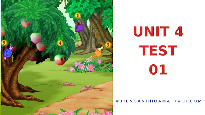 Bài tập trắc nghiệm anh 9 unit 4 test 1 năm 2024