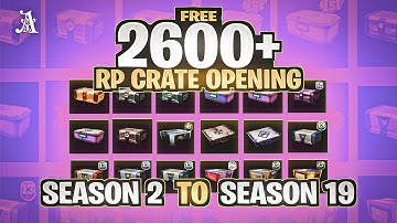 Free 2600+ RP Crates opening | Season 2-18 | 20x Royal Pass Giveaway