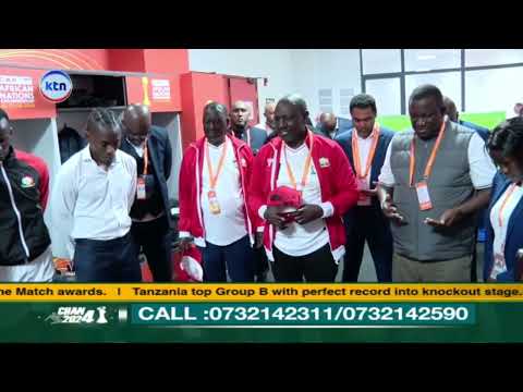 CHAN 2024 analysis show: Ruto met  and prayed for players in the dressing room