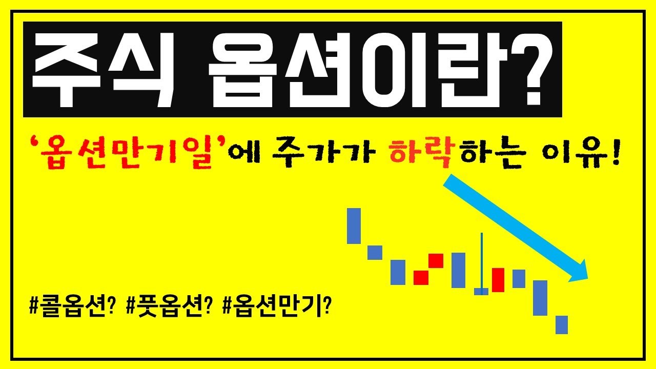 옵션만기일에 왜 주가는 하락할까? / 콜옵션, 풋옵션 쉽게 알기 / 주가 하락 이유 / 옵션만기일은 언제?