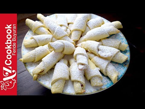 Cardamom-Walnut Cookies | Qozlu Mütəkkə | Азербайджанская Kухня: Мутаки (Рогалики)