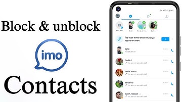 How to Block & UnBlock imo Contacts Easily