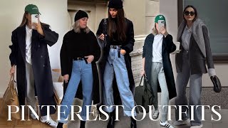 RECREATING WINTER PINTEREST OUTFITS 2024 | Casual Outfit Ideas