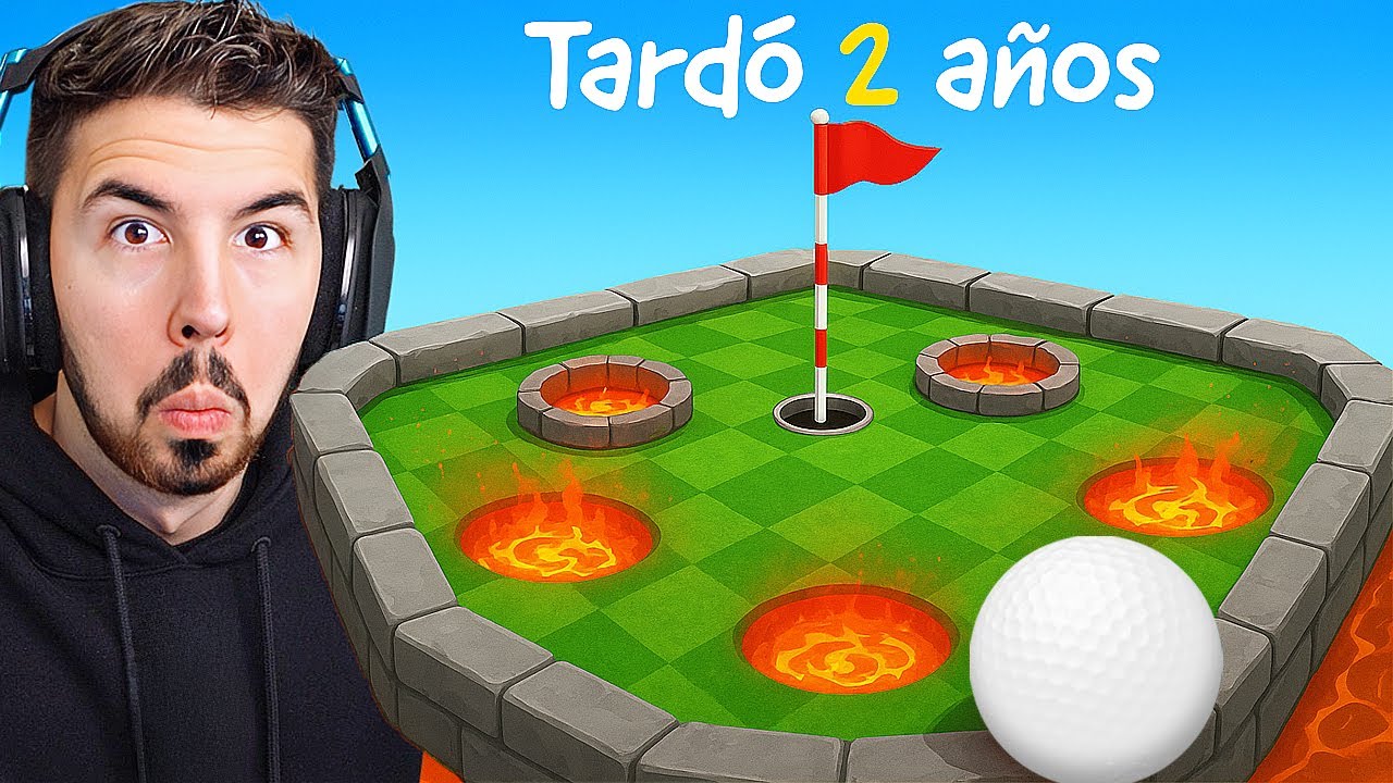 Tardó 2 años en hacer este mapa de GOLF IT...