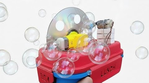 How to make a bubble maker machine 😱for science project | using shampoo