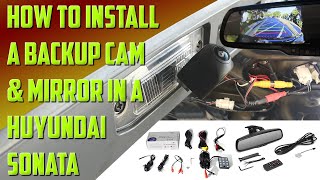 Installing a Backup Camera and Monitor in a Hyundai Sonata