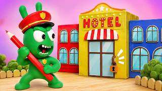 Pea Pea Explores the Mystery Color Hotel! 🌈🏨 - Pea Pea Cartoon