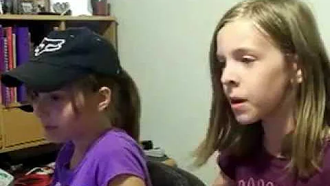Maddie and Katie singing Rolling In The Deep