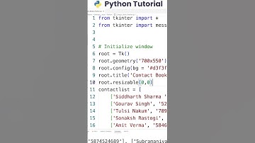 Create Contact Book App using Python in Hindi | Python Project