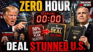 BREAKING: Trump's 50% Tariff Clock Hits Zero — Carney's Last-Minute Deal STUNS America