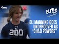 Eli Manning goes undercover at Penn State walk-on tryouts as "Chad Powers"