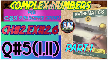 Complex Numbers|Conjugate of complex number|PTB ( Class 9 Th Sc Gp)|Ex#2.6|Q#5(i,ii)