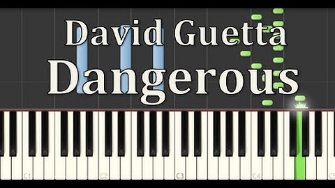 How to play: Dangerous - David Guetta (Synthesia Tutorial)
