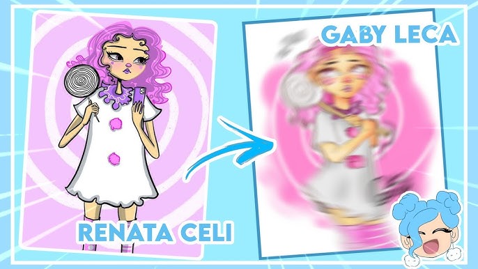 669 curtidas, 7 comentários - Gaby leca☁️🦋💫 (@bloxthetic) no Instagram:  “Desenho do último video da @laahgamesoficial ☁️💙 - se p…