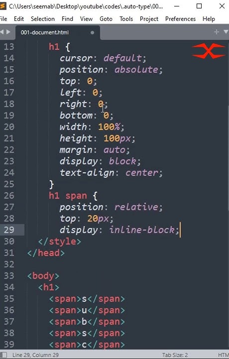 Jumping Text | HTML CSS - YouTube