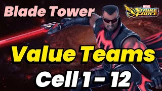 BLADE TOWER CELL 1 to 12 FTP CHEAT TEAMS ONLY! NO Exalted, Omen & Shadow 2026 | MARVEL Strike Force screenshot 4