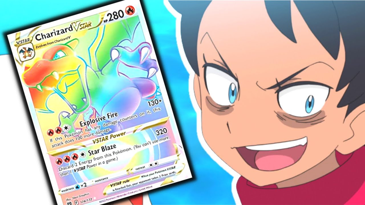 I Pulled CHARIZARD Rainbow Rare Vstar Pokemon Card!🔥