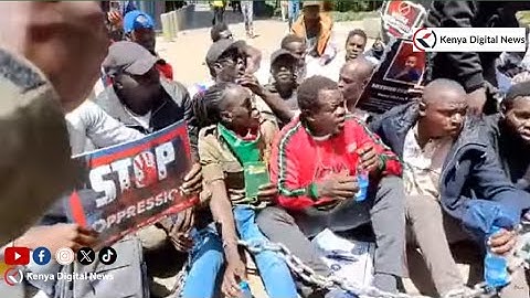 Standstill in Nairobi CBD as Senator Okiya Omtatah leads Anti-Abduction protests!!