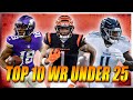 TOP 10 WIDE RECEIVER RANKINGS, UNDER 25 | 2022 FANTASY FOOTBALL