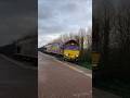 EWS Class 66 flys through walkden with mega tones #ews #class66#tones#trainsatspeed #dbcargo #trains