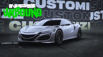 NFS Unbound: Acura NSX - Customization & Gameplay
