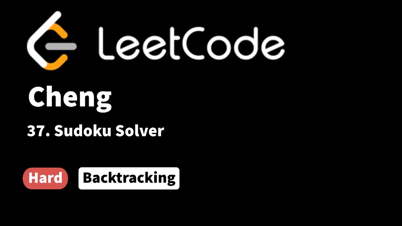 Sudoku Solver - LeetCode