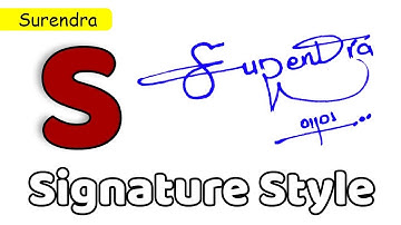 ✅ Surendra Name Signature Style | S Signature Style | Signature Style of My Name Surendra