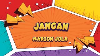 Marion Jola - Jangan | Karaoke | Aransemen Ulang