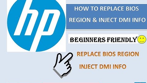 HOW TO REPLACE BIOS REGION AND INJECT DMI INFO