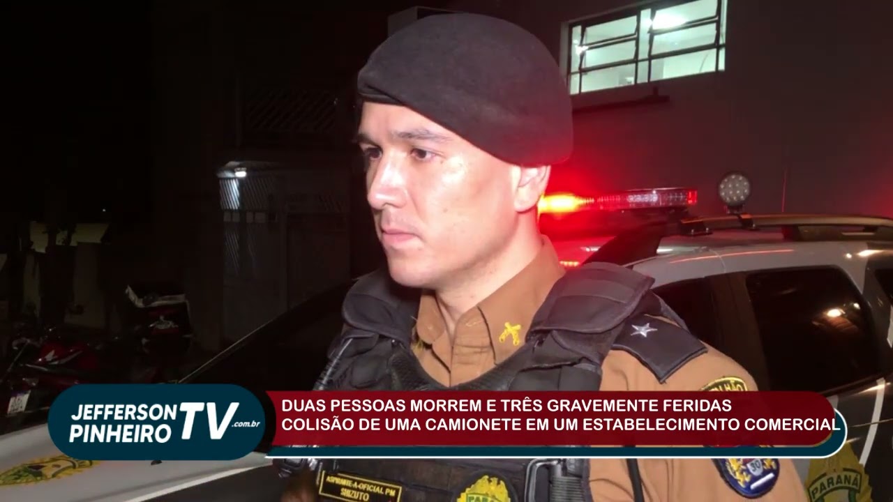 PM FALA SOBRE OS LEVANTAMENTOS DO ACIDENTE COM VÍTIMAS FATAIS EM IBIPORÃ 